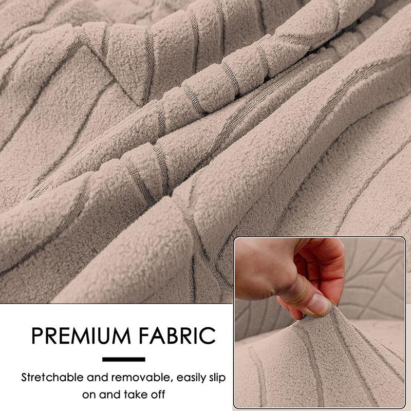 Leaf Jacquard Sofa Cover For Single Solid One-Piece Elastic Armchair Protector Comfort Anti Slip Dust Cover For All Seasons