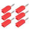 10PCS 4mm Banana Plug PE Brass No Soldering Connectors Electrical Testing Accessories J.10030Red