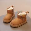 Children Winter Warm Cotton Shoes  Plush Thicken Skids Now Boots Non-Slip Comfortable Wear Boys Girls Casual Shoes Suede Boot
