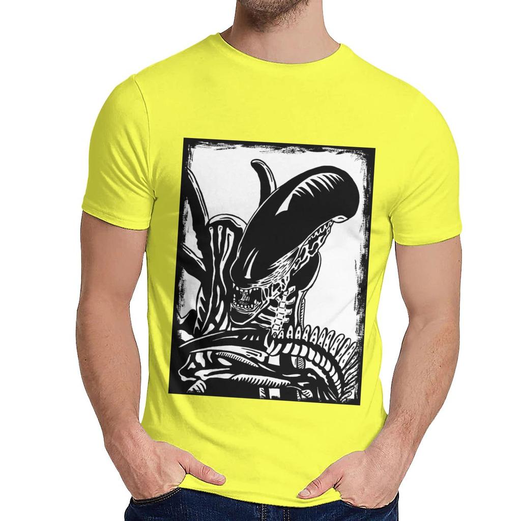 Alien Vs Predator Tee Alien Covenant Men Awesome Natural Cotton T Shirt Crewneck