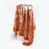 90cm Silk Scarf Ladies Large Square Scarf New Cashew Printed Turban Shawl Silk Scarf Silk Scarf Ladies Fashion