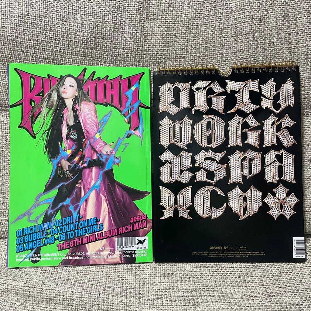 [USED] AESPA Dirty Work Rich Man Album Trading Card Winter