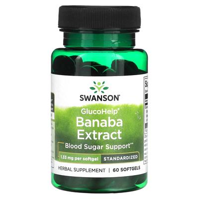 Glucohelp, Banaba Extract, 1.33 Mg, 60 Softgels