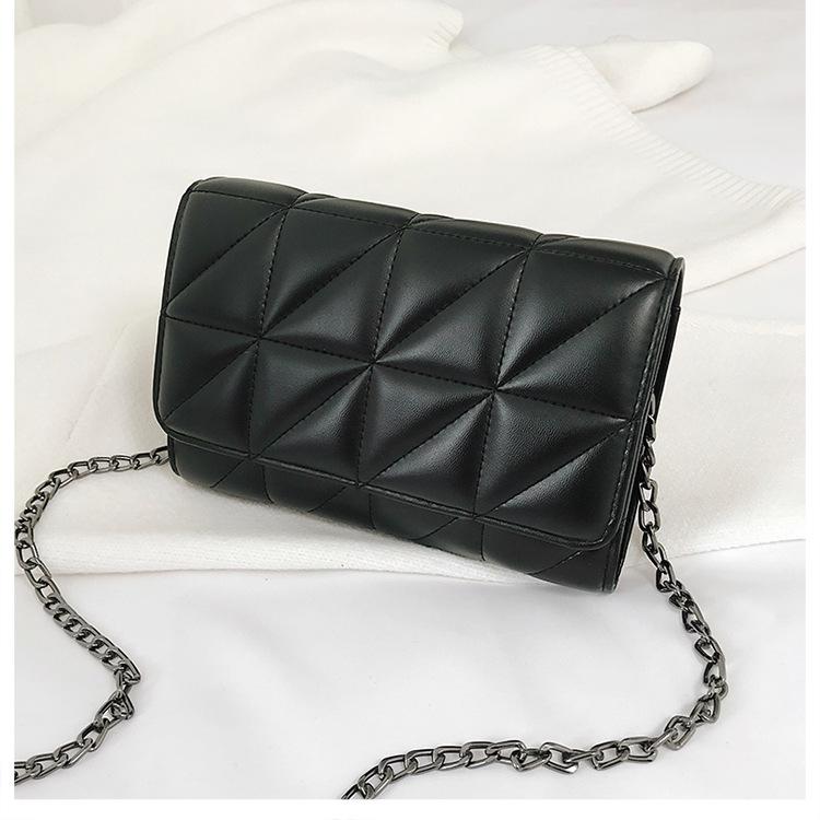Bag Women's 2026 New Rhombus Chain Bag Small Bag Fashion Versatile One Shoulder Oblique Span Bag Small Square Bag