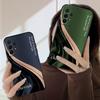 Brown Light Luxury For Samsung A03 Core A 04 05 06 12 14 15 16 22 23 Galaxy 25 26 4G 34 35 52 53 56 71 73 90 5G Soft Phone Case