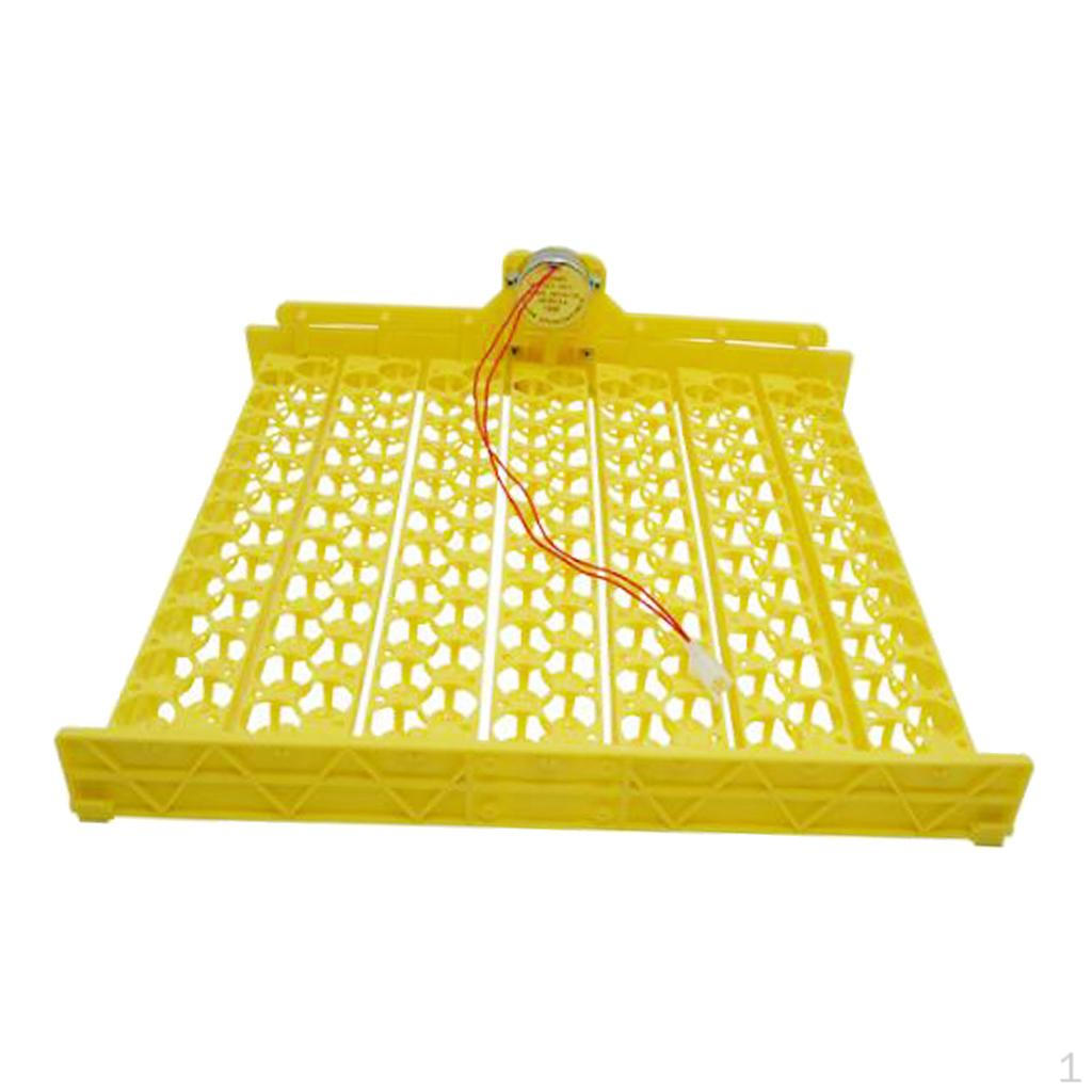 

132/154 Egg Turner Tray For Poultry Hatching DC110V Yellow 154 Egg