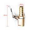 Mandrino ad aria per pneumatici auto Ottone automobilistico 8 mm Connettore a clip adattatore per valvola pompa di gonfiaggio Per gonfiaggio Connettore a clip a testa a cambio rapido