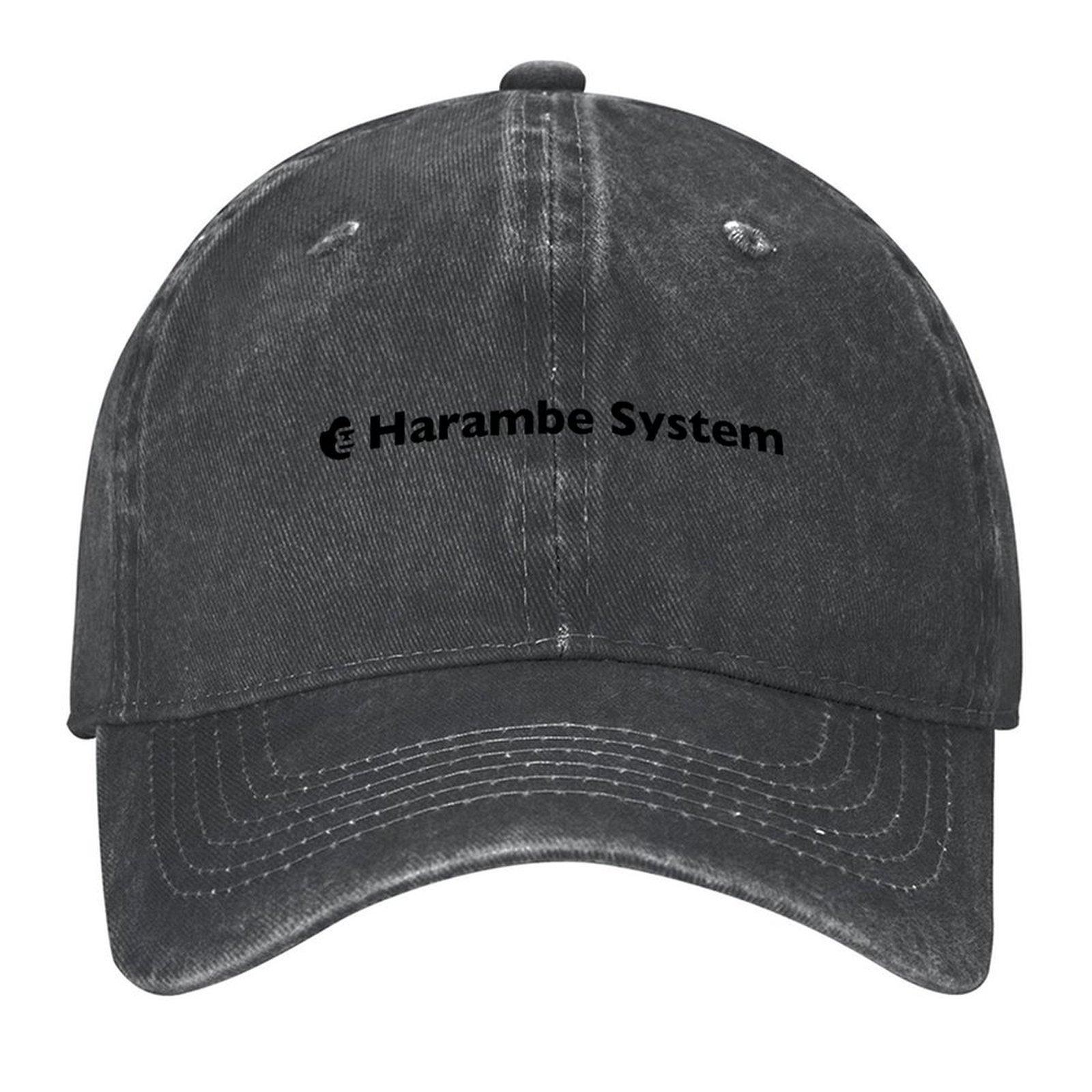 

2026 Harambe System Full Logo Baseball Cap Horse Hat Snapback Cap Military Cap Man Military Tactical Trucker Hats For Men Women