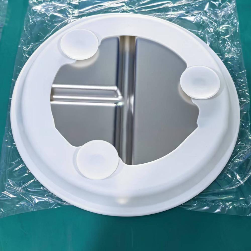 Nerezové dělené talíře pro batolata a miminka Protiskluzové misky pro batolata Dětský talíř s přísavkou