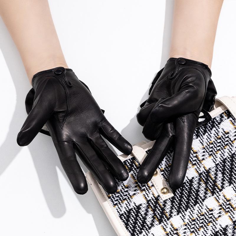 Leather Gloves Ladies' Large Bow  Clothing and Accessories  Decorative Gloves