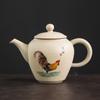 200ml Chinese Antique Pottery Ceramic Teapots Hand Painted Cock Tea Pot Household Kettle Travel Portable Tea Set Accessories