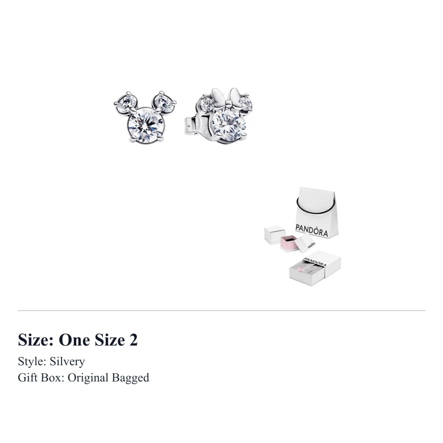 Pandora 925 Sterling Silver Stud Earrings