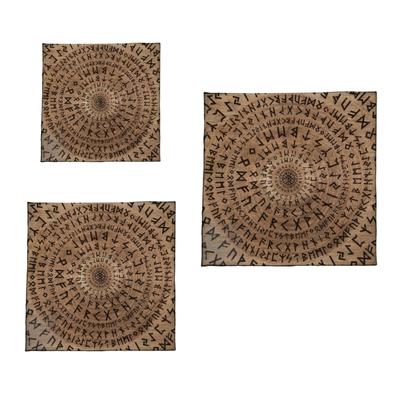 Tarot Card Tablecloth Altars Cloth Rune Pattern Astrologys Tablecloth Divinations Card Mat Tapestry Wall Decoration