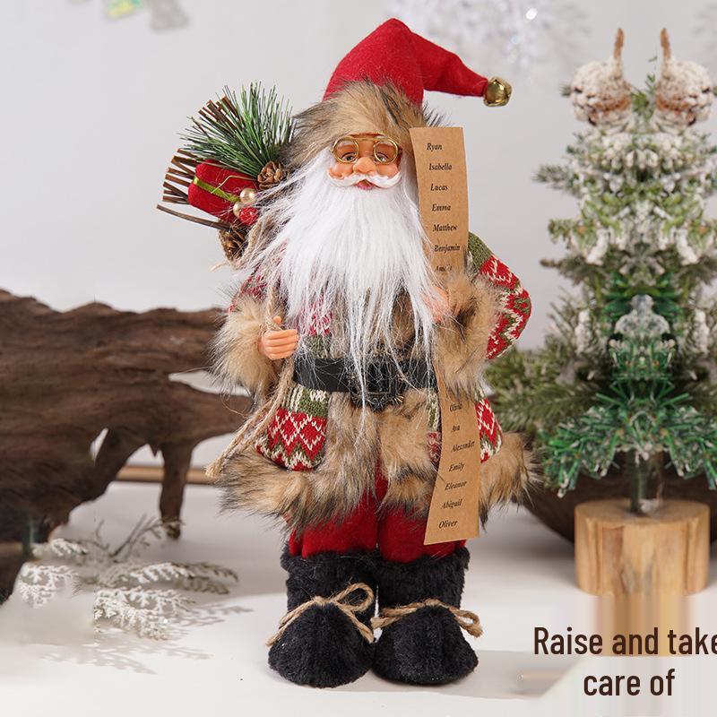 12-inch Standing Santa Claus Figurine Christmas Ornament