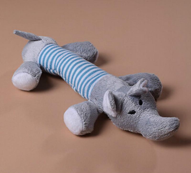 Pet Dog Cat Plush Squeak Sound Dog Toys Pet Puppy Chew Squeaker Squeaky Plush Sound Duck Pig & Elephant Toys