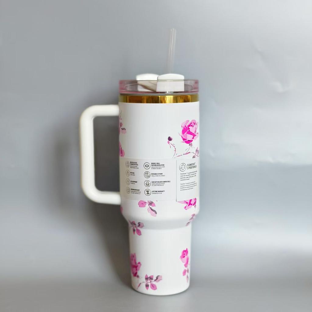 2025 Ice King Cup 40oz 5d Color Insulated Cup Coffee Cup With Cold Insulation 304 Stainless Steel Straw For Automobiles Gift