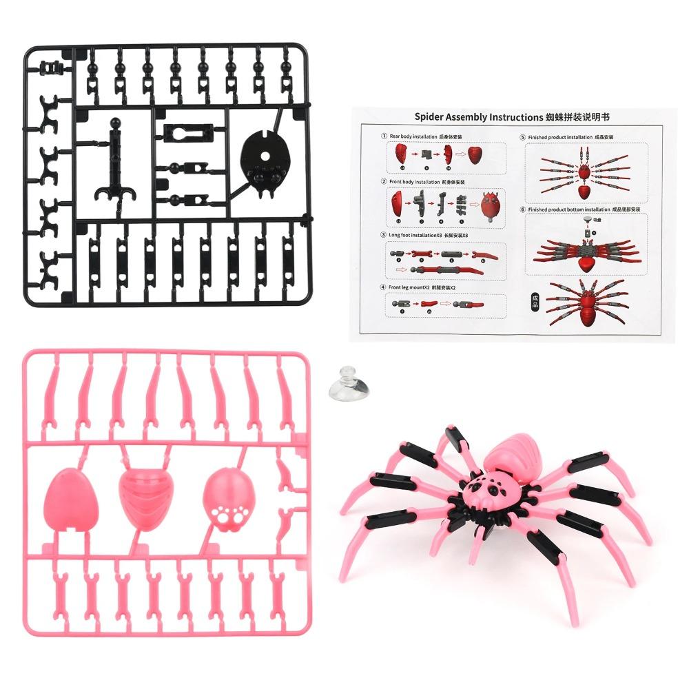 3D movable joint spider simulation model can adsorb fun assembly prank children's puzzle toys