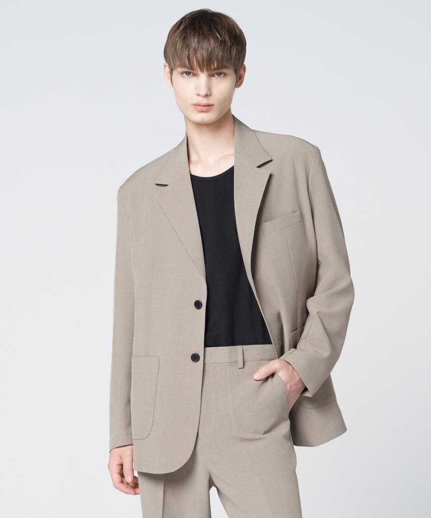 Hyoji Ss Washable Semi-Over Fit Blazer ( S01 - 5 Colors )