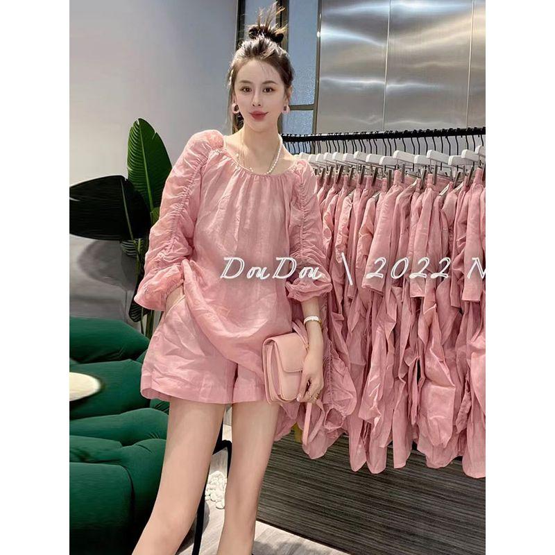 

Европейская станция Бестселлер Футболка с длинным рукавом Комплект из двух предметов Шорты Pink Suit 2XL [recommended 67.50 kg-75.00 kg]]