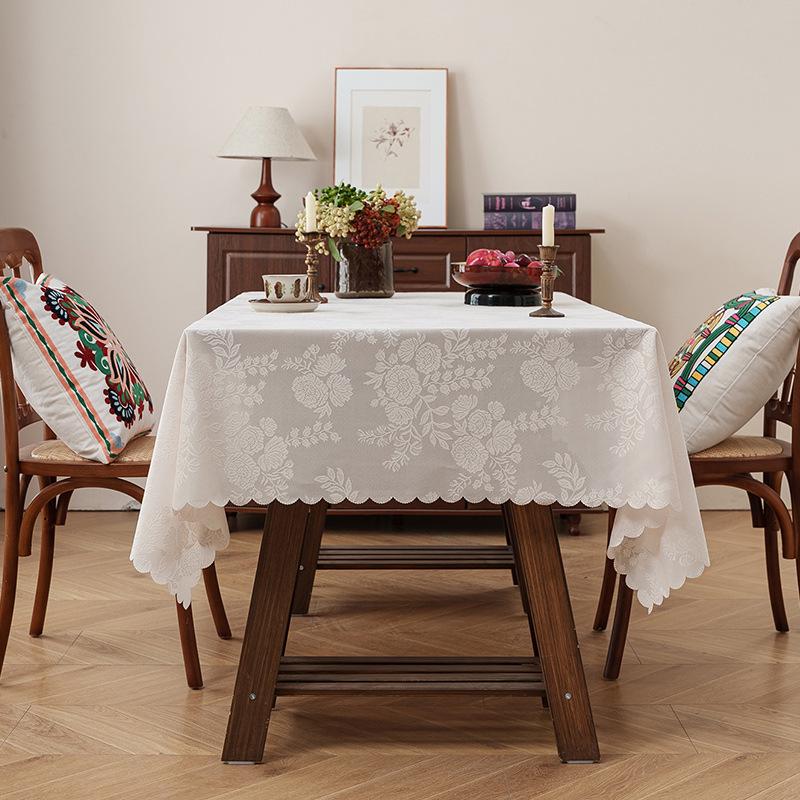 Japanese Retro Pastoral Rectangular Tablecloth: Dustproof, Heat-Resistant Dining or Coffee Table Cover