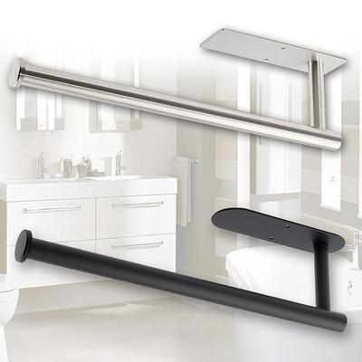 Upgraded Paper Towel Holder Under Cabinet Paper Towel Dispenser Self-Adhesive and Drilling Optional Paper Towel Roll Holder