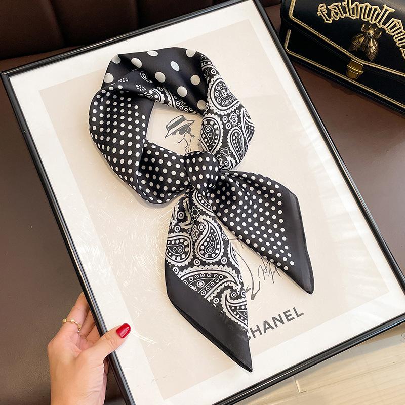 Nice Small Scarf Korean Ins Style All-match Fashion Summer Decorative Square Tie Hair Band Thin