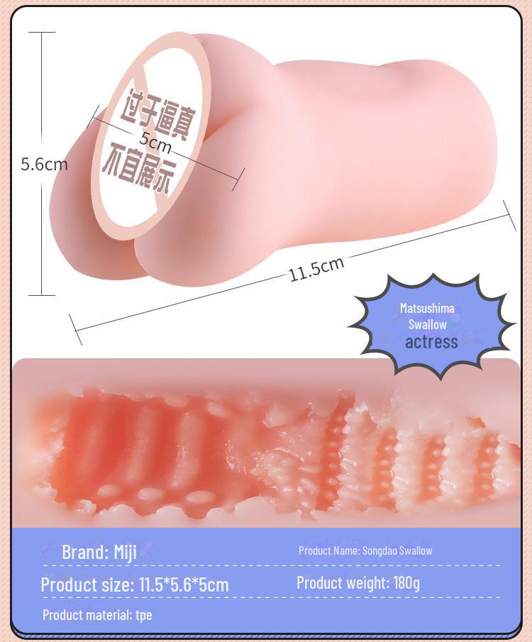 Songdao Series Pánská masturbační miska - Forma vagíny a hýždí