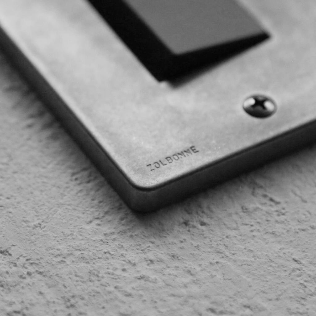 ZOLBONNE Square Hole Die-Cast Plate + JIMBO NK Switch (Single Row, 3 Ports, Solid Gray) Set