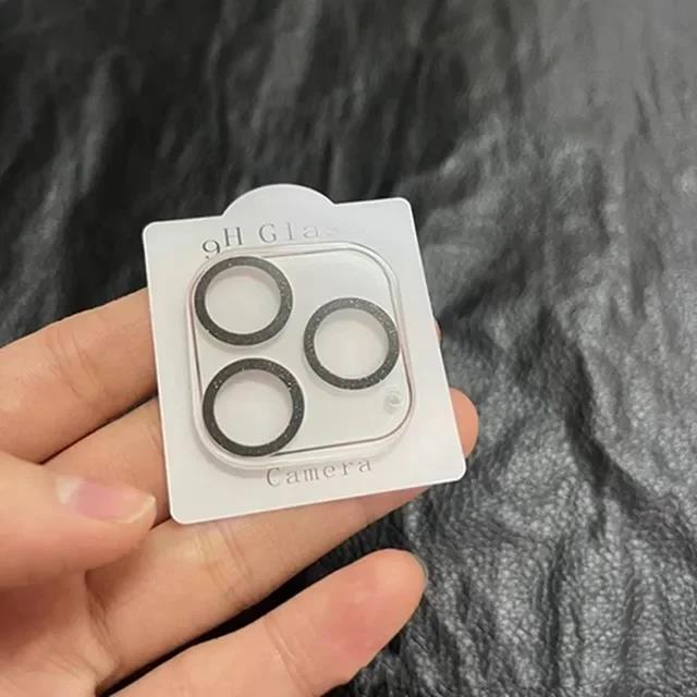 Sparkling And Shining Integrated Diamond Transparent Camera Lens Protector For IPhone 16 15 Pro Max 14 Plus 13 Pro 12 4