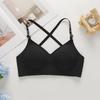 Underwear women's small breasts gather and show big comfort, sexy women's bra, jelly strip upper support, no steel ring sports bra