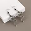 Snake Pendant Retro Exaggerated Ear Hook Earrings - Cool Alloy Jewelry