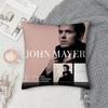 Singer John Mayer Pillow Case Square Double-Sided Printing Short Plush Sofa Cushion Cover Bedroom Bedside Pillow