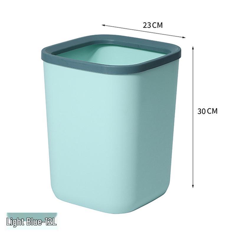 Großer Kreativer Quadratischer Kunststoff-Mülleimer für Badezimmer, Küche und Wohnzimmer