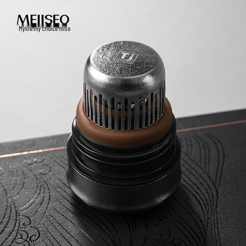 MeiiSeo Pure Titanium Double-Wall Insulated Tea Cup