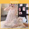 Summer Girl Pajamas Ice Silk Sleeveless Nightgown For Young Women And Teens