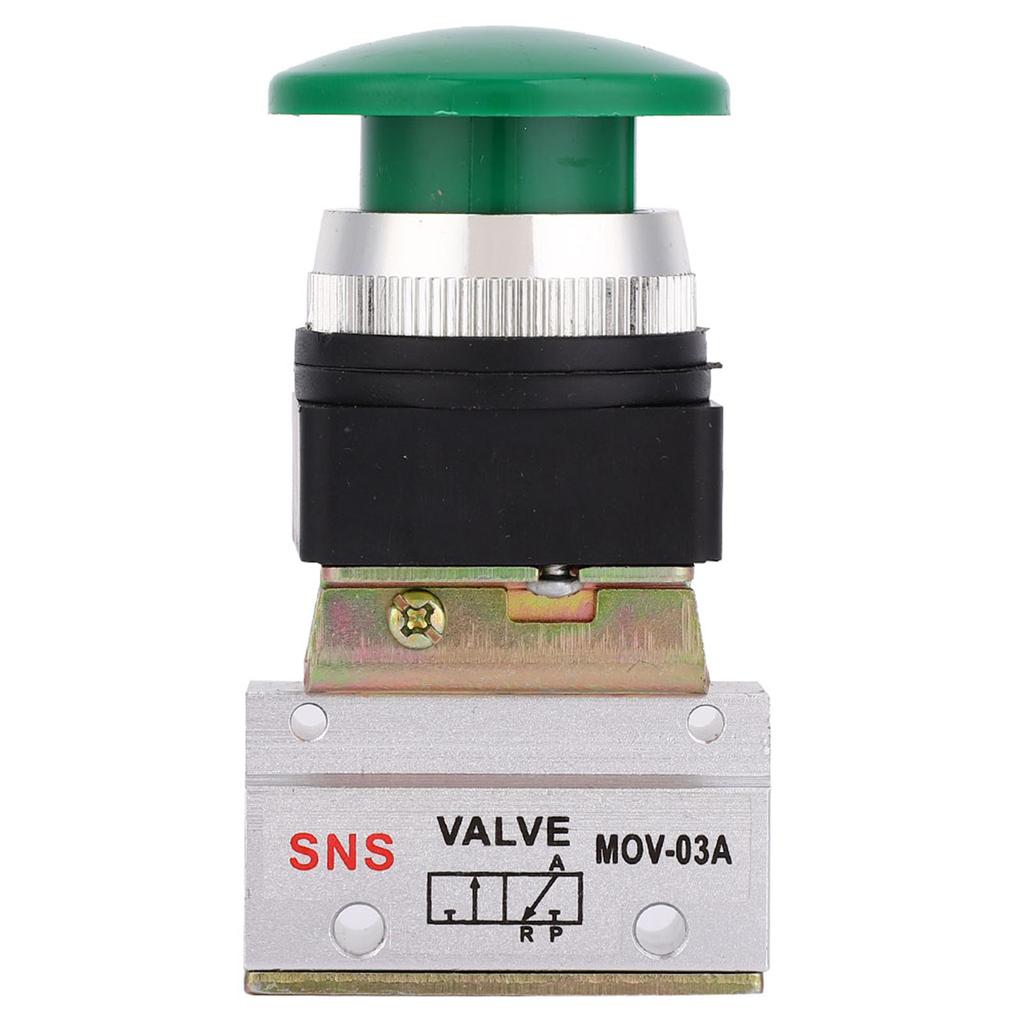 2 Position 3 Way G1 8 Pneumatic Mechanical Valve Push Button Switch MOV 03A