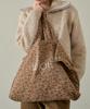 Wioe Leopard Corduroy Bag_Beige