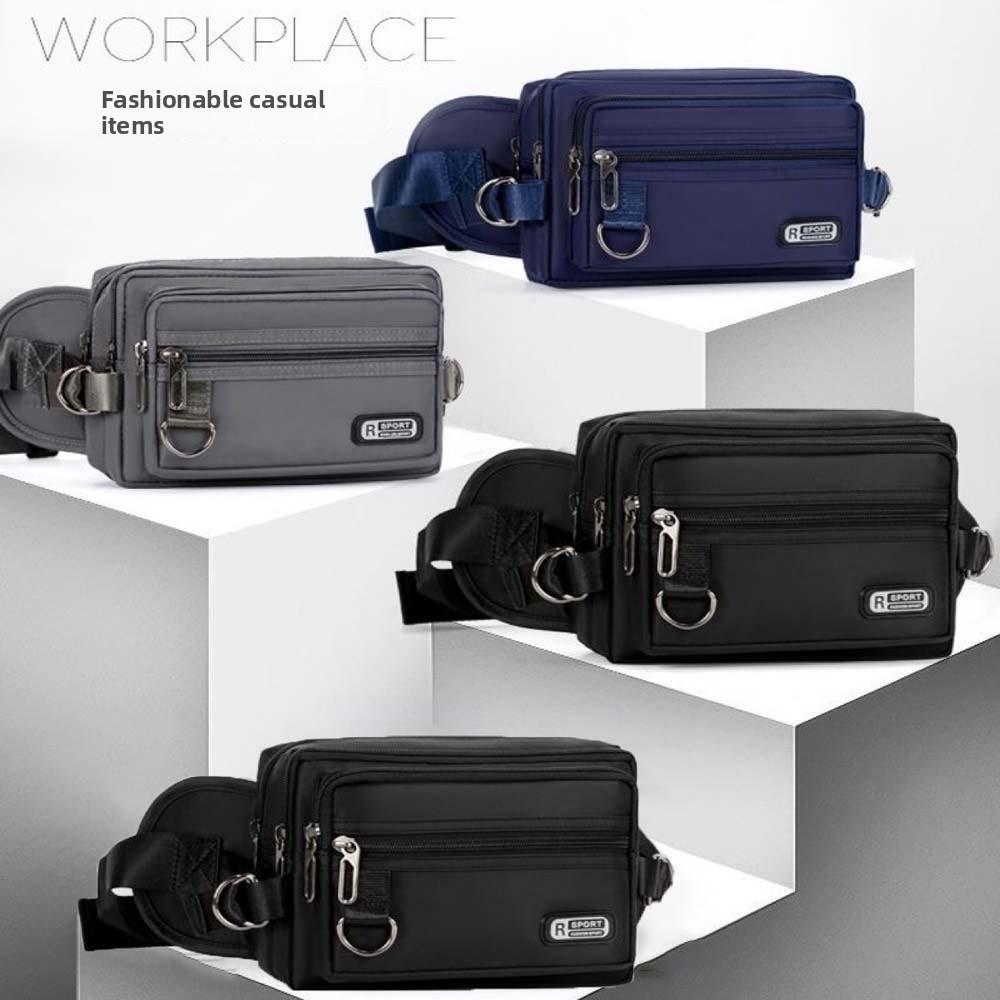 Lightweight Men Waist Bag Large Capacity Fanny Pack Japanese Fashion Men Chest Bag  Fitness