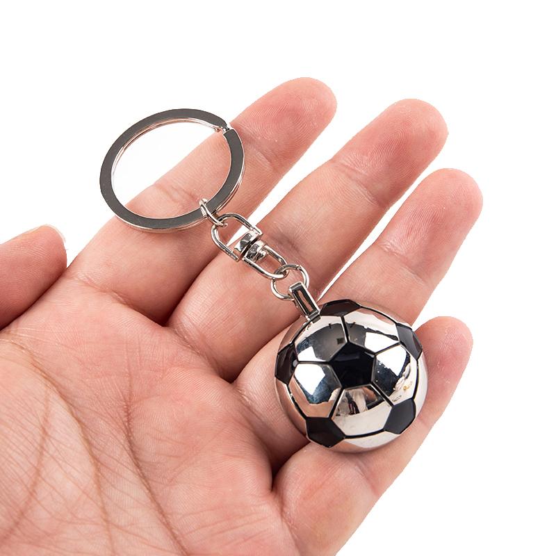 Fußball Metall Schlüsselanhänger Männer Geschenk Schlüsselkette Gold Farbe Fußball und Football