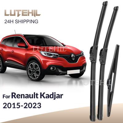 For Renault Kadjar 2015- 2016 2017 2018 Wiper Front&Rear Wiper Blades Windshield Windscreen Window Brushes 26"+17"+9"