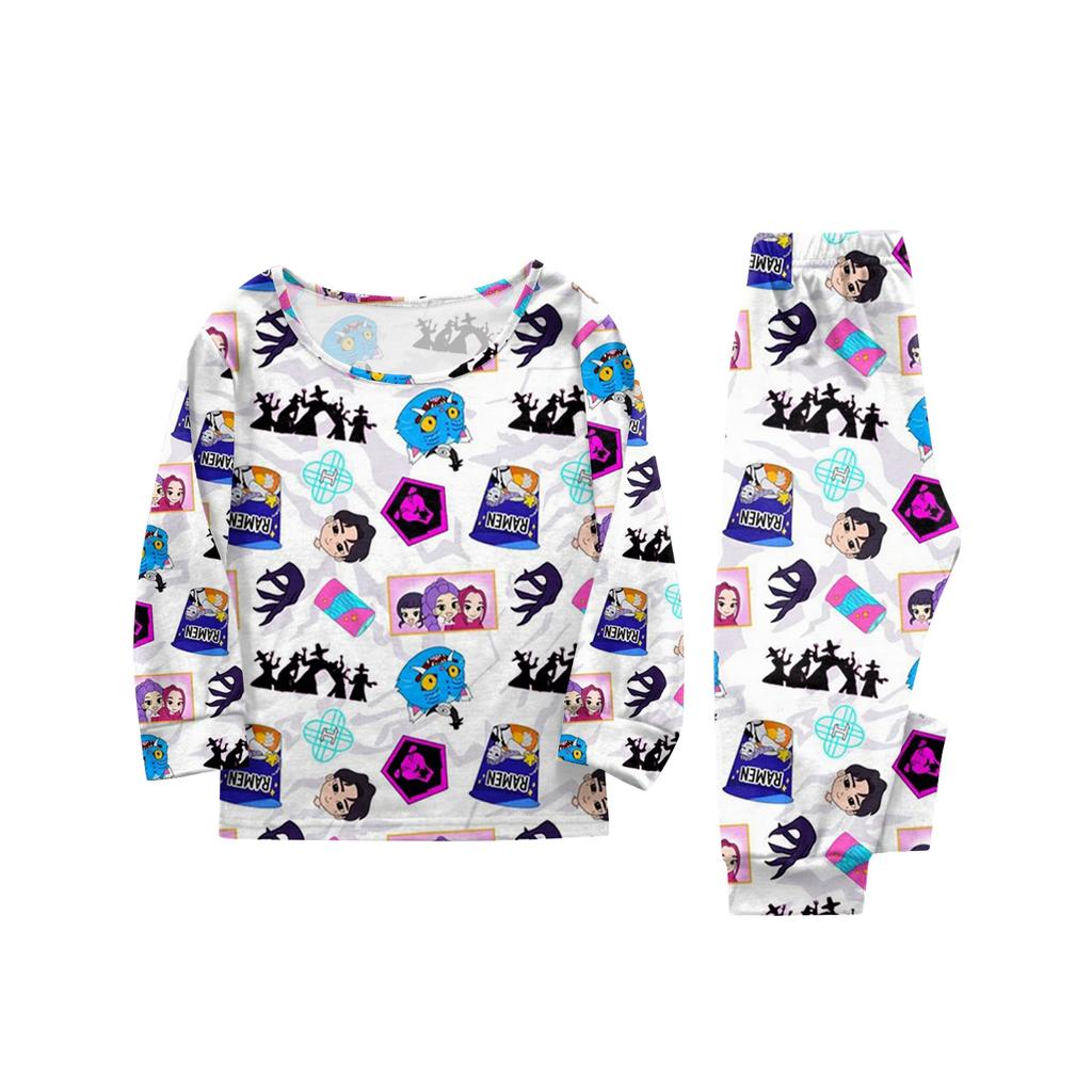 Prints Family Matching Long Sleeve Tops+Pants Set Family Matching Sets