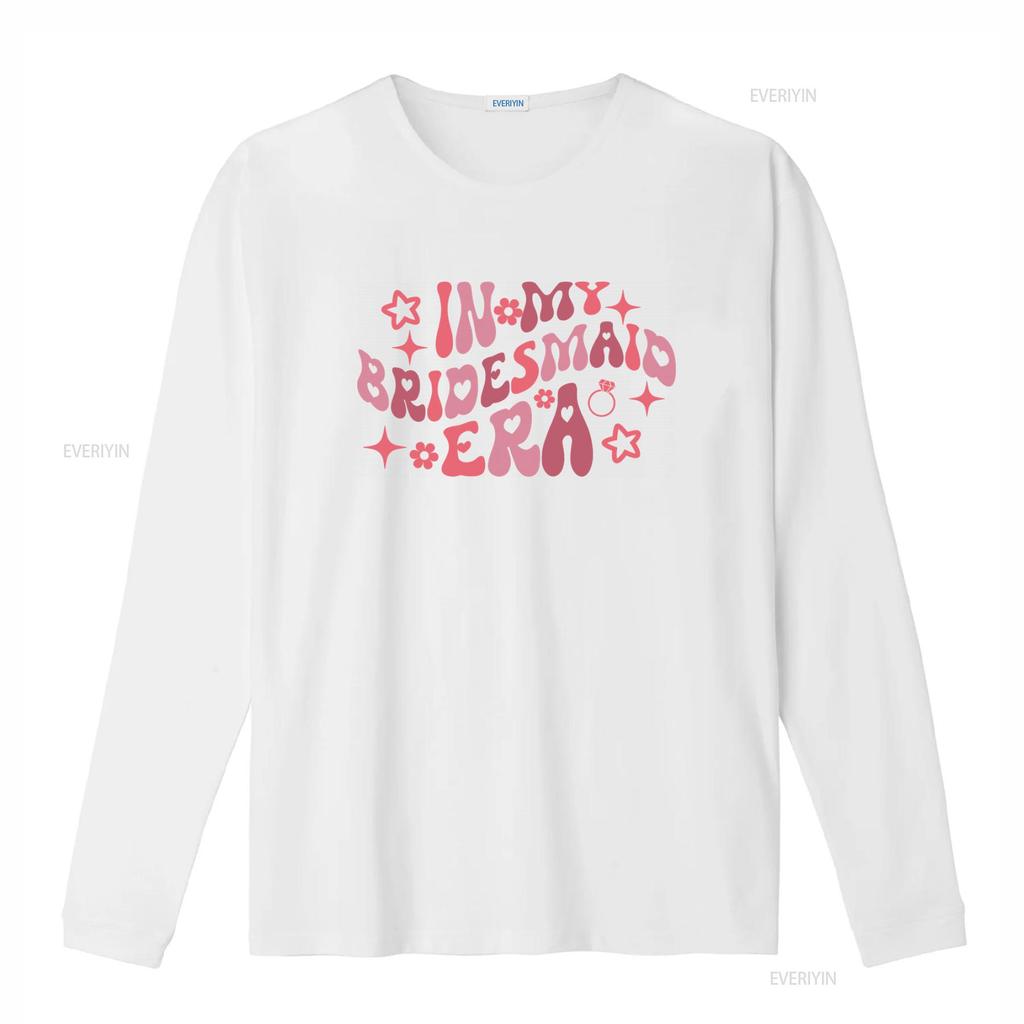 In My Bridesmaid Era T Shirt Maid Of Honor Bachelorette Bridal Party Wedding Matching  vintage Washed graphic fashion Soft