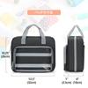 Luxja Sewing Large Capacity with Clear Front and Interior Perfect for Organizing and Carrying Sewing Bag Gray Bag, Pockets, Tools, Only,