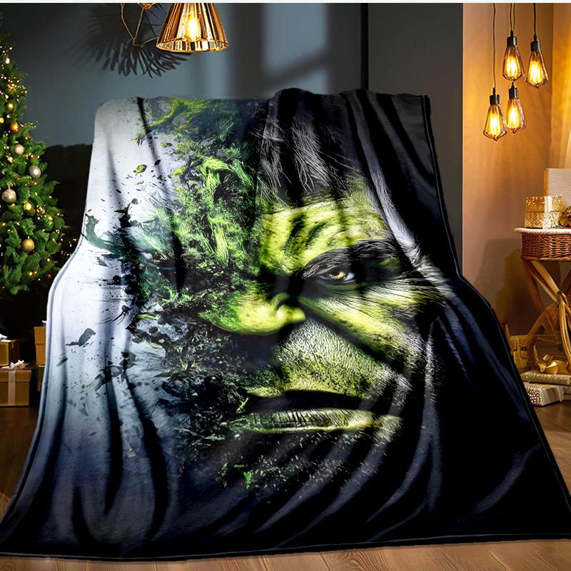 Hero Power Breaks Through Blanket Flannel Throw for Sofa, Indoor, Camping, Living Room, Office, Chair, And Bed Soft Birthday Gift