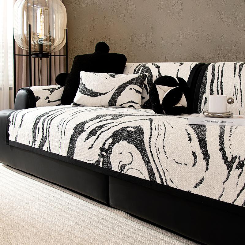 

Sofa Cushion Universal In All Seasons New Non-Slip Seat Cushion Light Luxury High-End Living Room Sofa Cover Cloth Towel 70*70cm