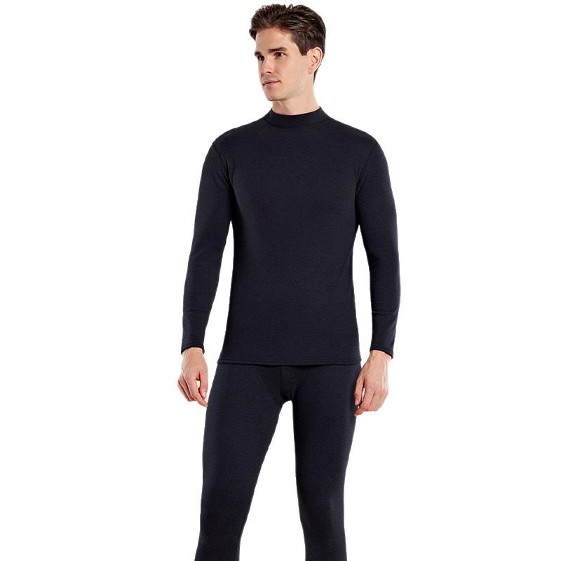 Lyocell Cashmere Thermal Set: Fleece-Lined, Extra Thick, Self-Heating Base Layer for Couples (Autumn Wear)