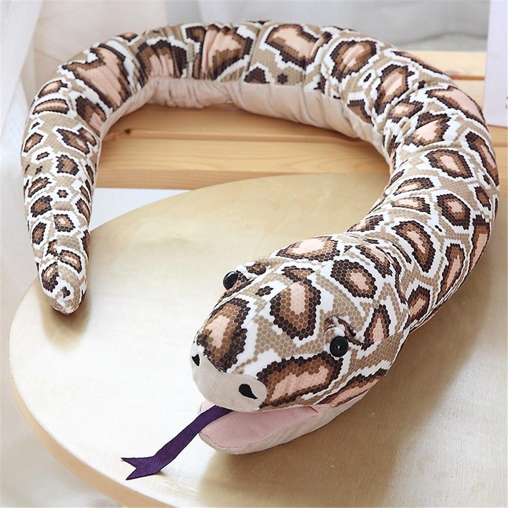 Large Plush Snake Puppet - Realistic Cobra Python Prank Toy 160 cm