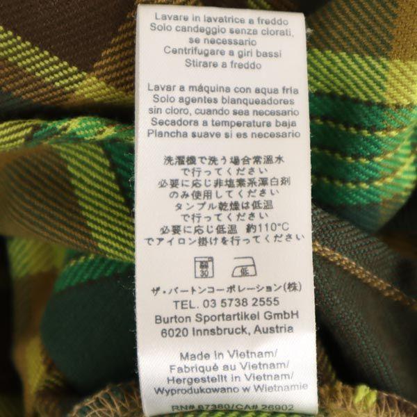 Burton Košile s dlouhým rukávem Kostkovaná S Zelený systém Pánská Použitá