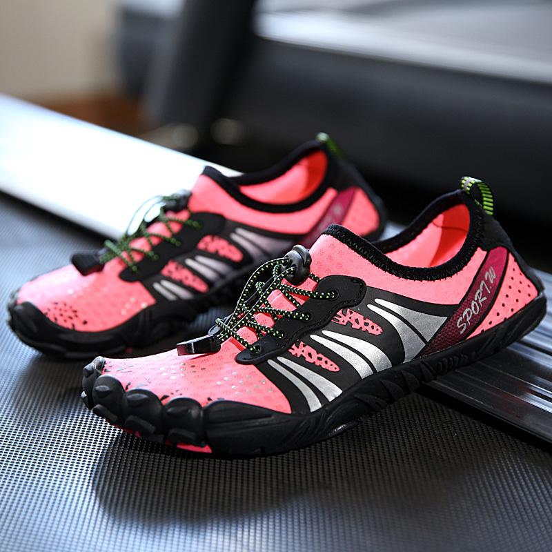 Herren Strandschuhe Leicht Schnelltrocknend Wassersneaker Fünf Zehen Atmungsaktiv Driften Schnorcheln Paar Bachlaufschuhe