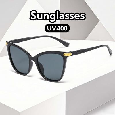 Fashionable Stylish Cat Eye Sun Glasses Glasses Ultra Light Large Framed UV400 Protection Unisex Shades Eyeglasses Street Photography